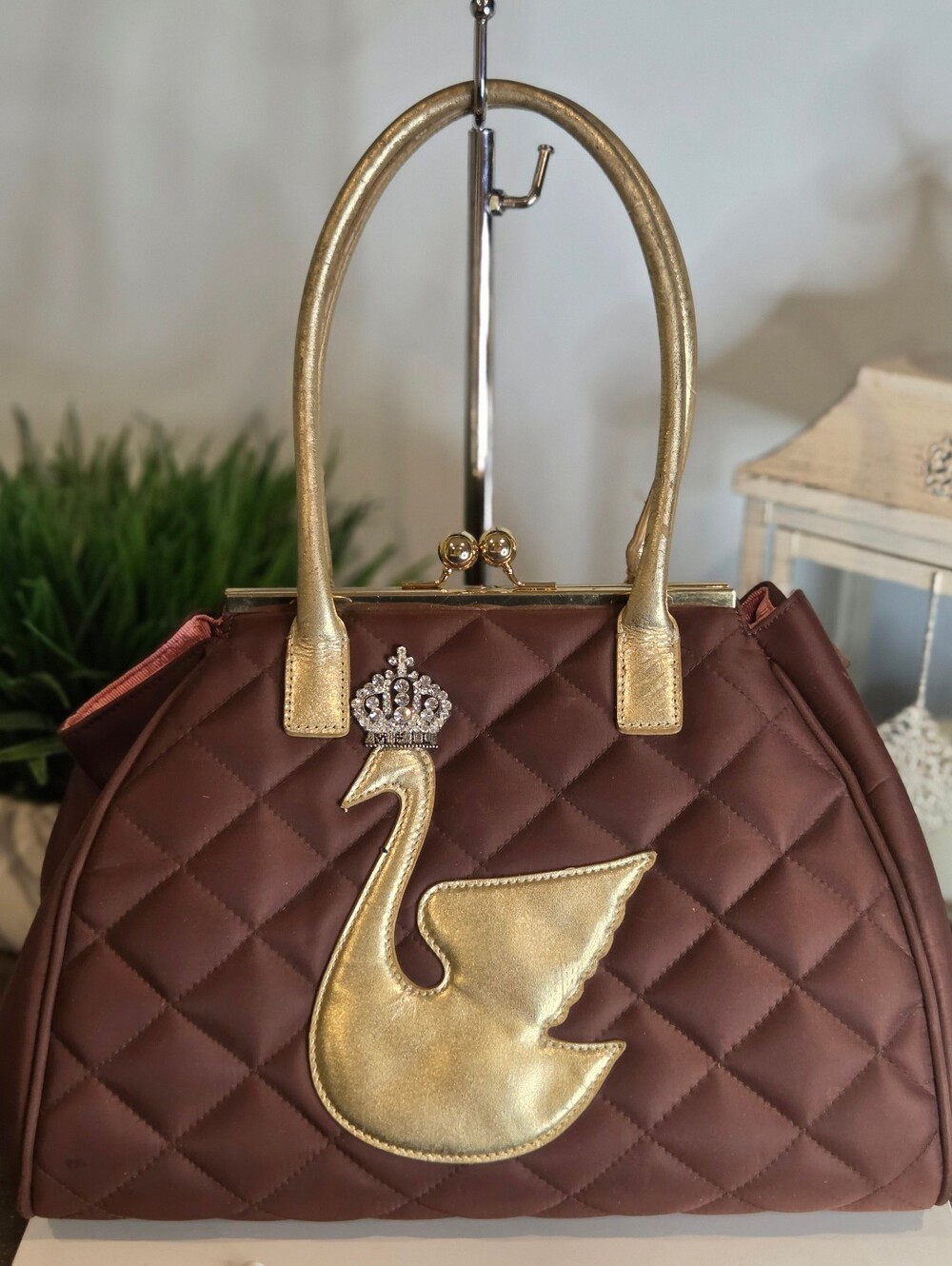 My Flat In London "Queen Swan" Handbag
